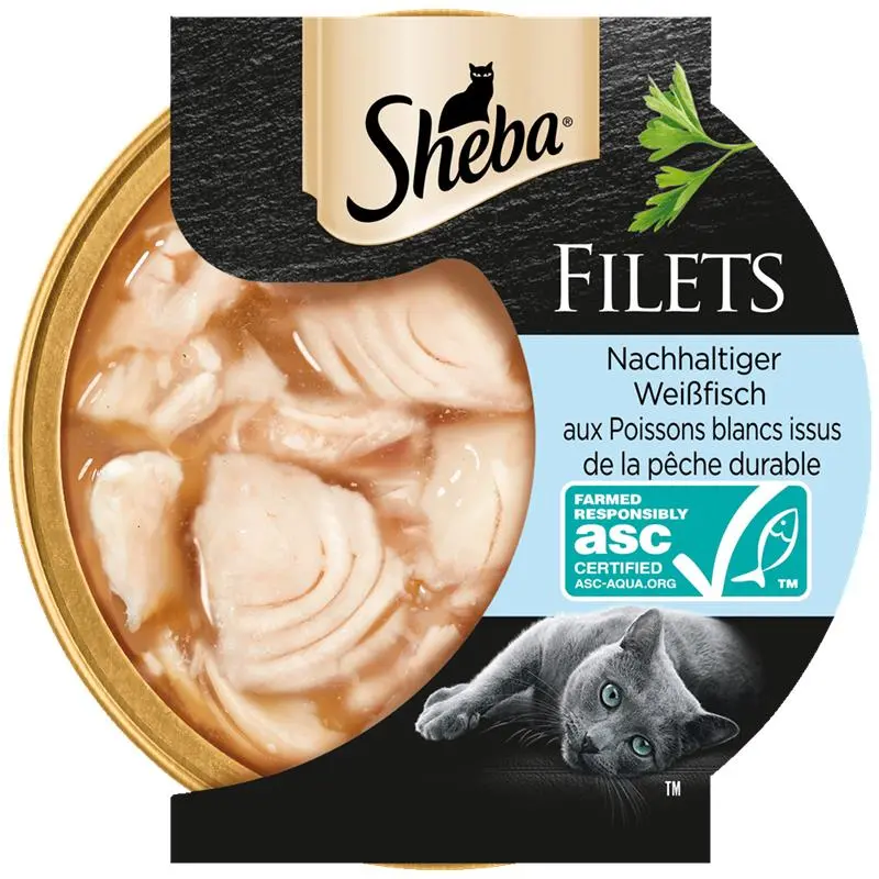 Sheba Schale Filets Weißfisch ASC 60g