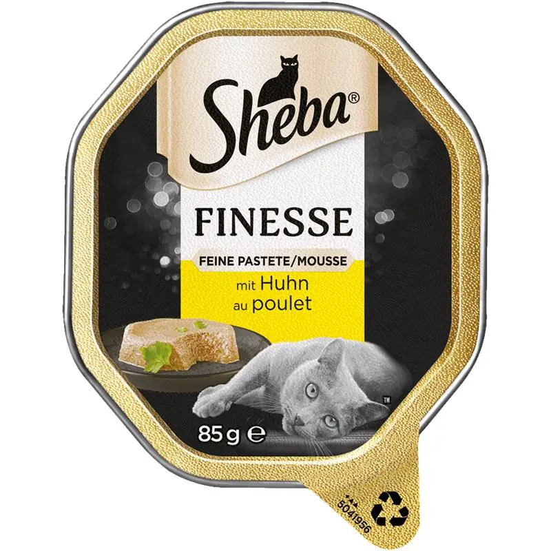 Sheba Schale Finesse Pastete/Mousse mit Huhn 85g