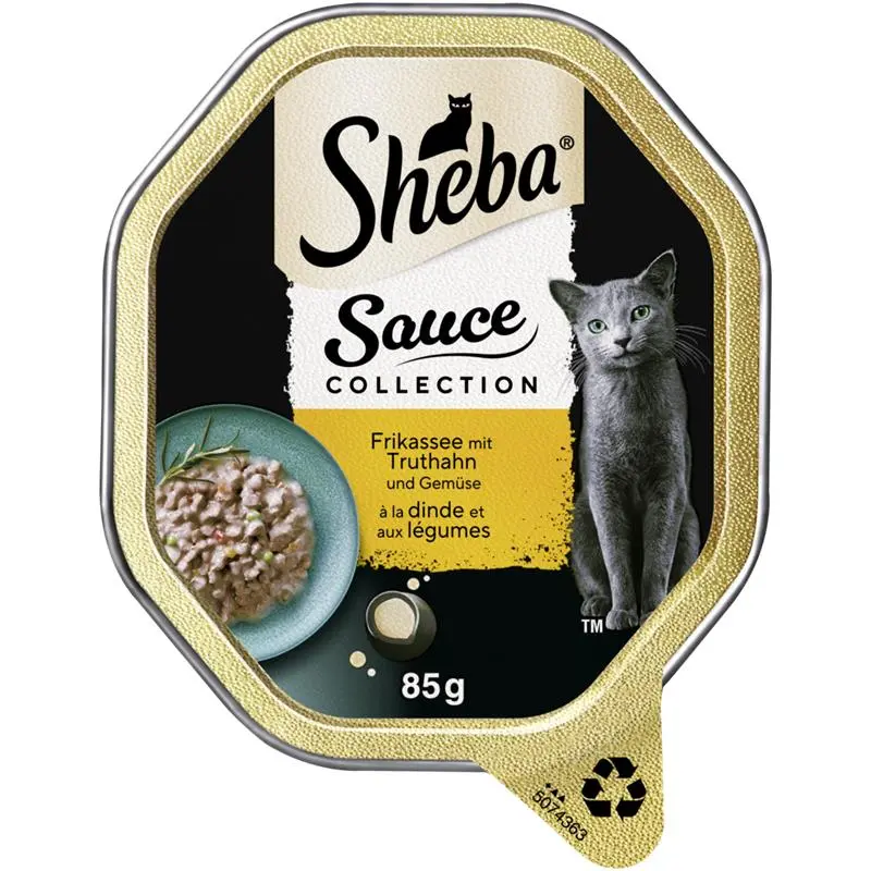 Sheba Schale Sauce Collection Frikassee Truthahn & Gemüse 85g