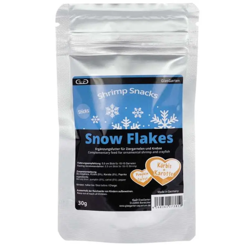 Shrimp Snacks Snow Flakes, Kürbis-Karotte