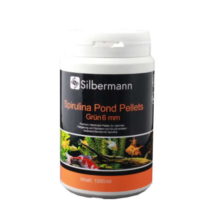 Silbermann Teichfutter Pond Pellets Grün 6mm - 1000ml Futter Goldfische Koi
