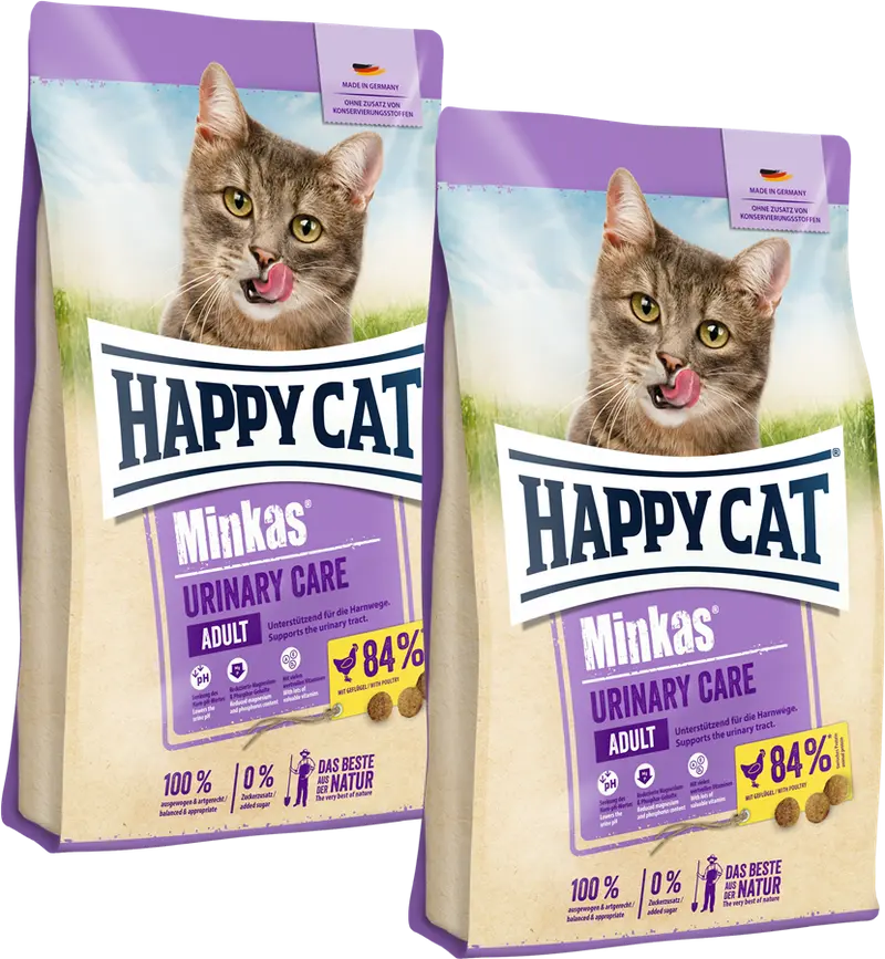 Sparpaket Happy Cat Minkas Urinary Care Geflügel 2 x 10 kg