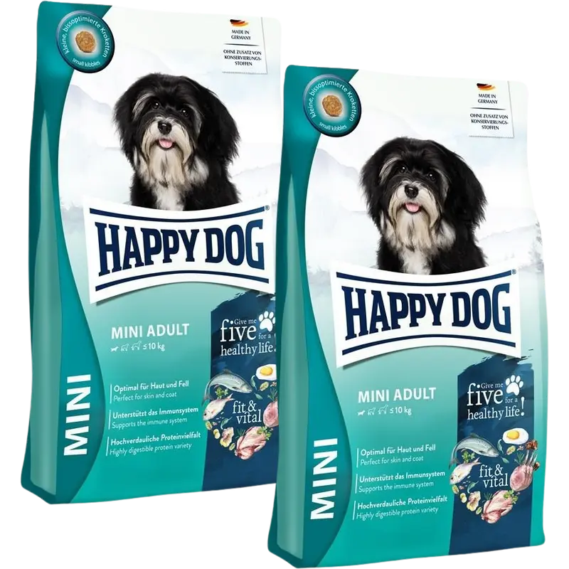 Sparpaket Happy Dog Fit & Vital Mini Adult 2 x 10 kg