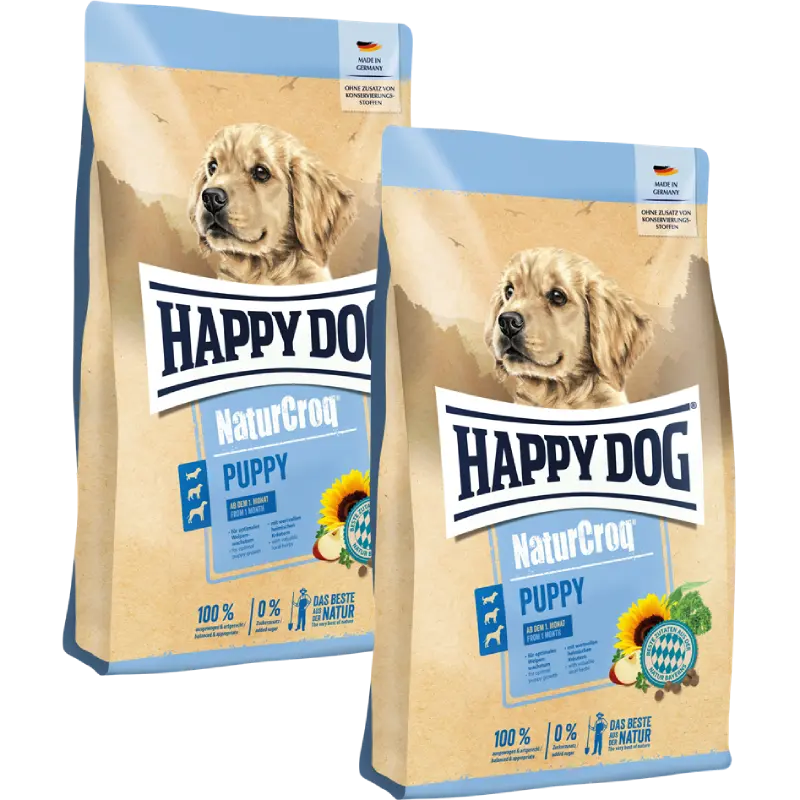 Sparpaket Happy Dog NaturCroq Puppy 2 x 4 kg