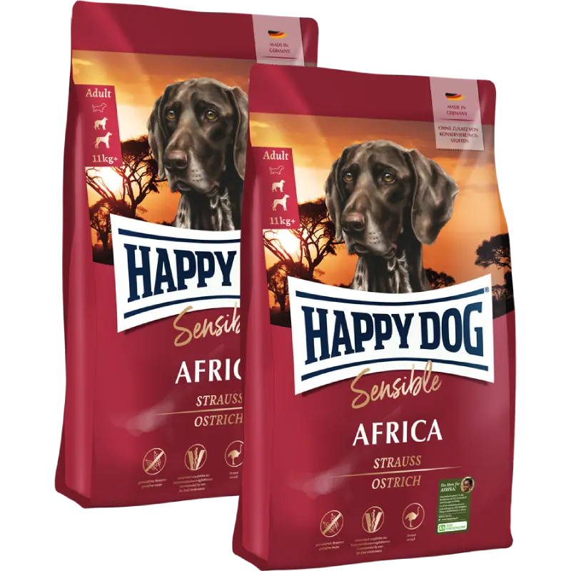 Sparpaket Happy Dog Sensible Africa 2 x 4 kg