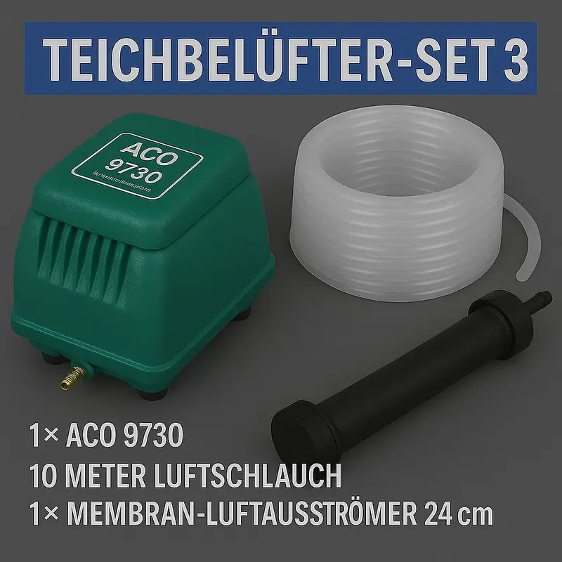 Teichbelüfter Set 3 ACO 9730 + Zubehör