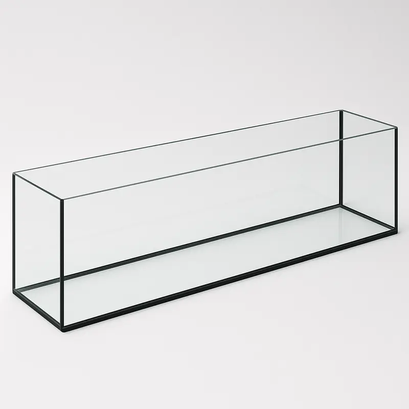 Terra-Natur Aquarium 100x20x30cm / 60 Liter schwarz