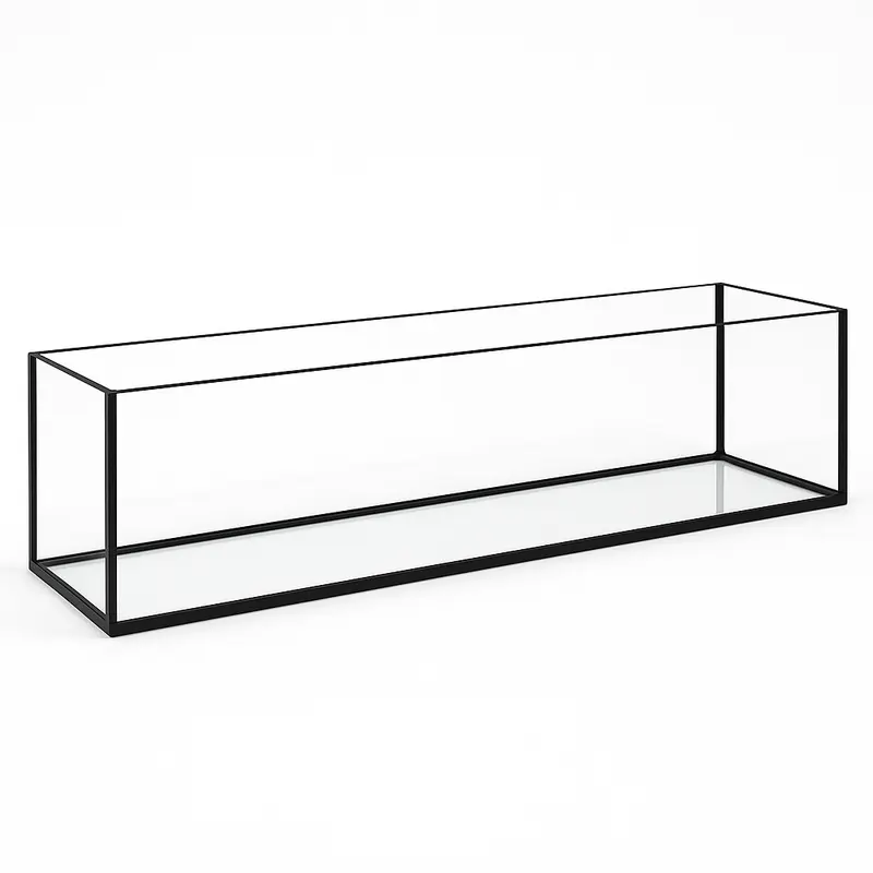 Terra-Natur Aquarium 120x20x20cm / 48 Liter schwarz