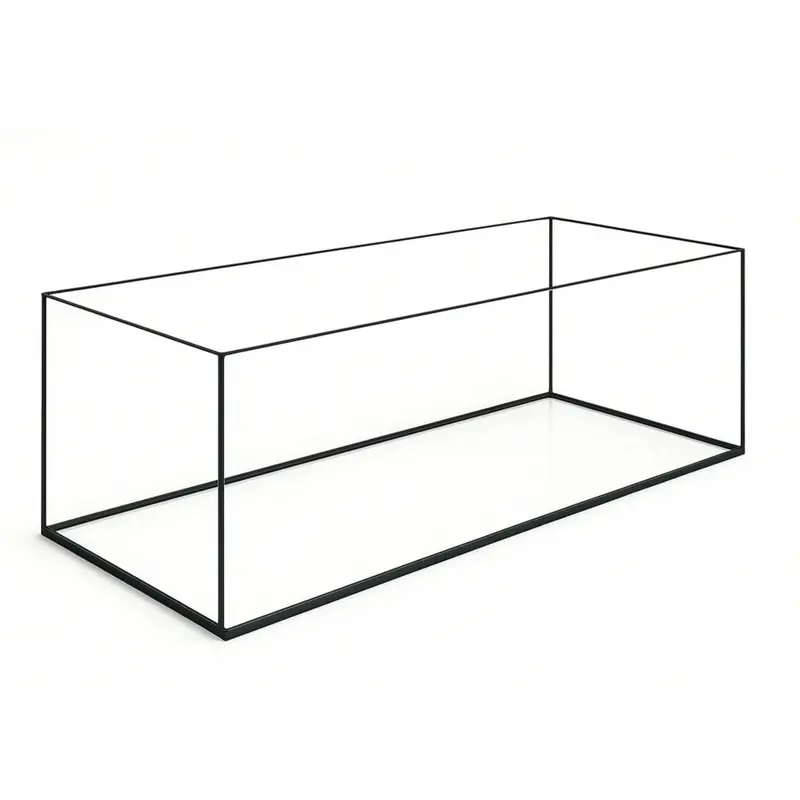 Terra-Natur Aquarium 120x40x30cm / 144 Liter schwarz