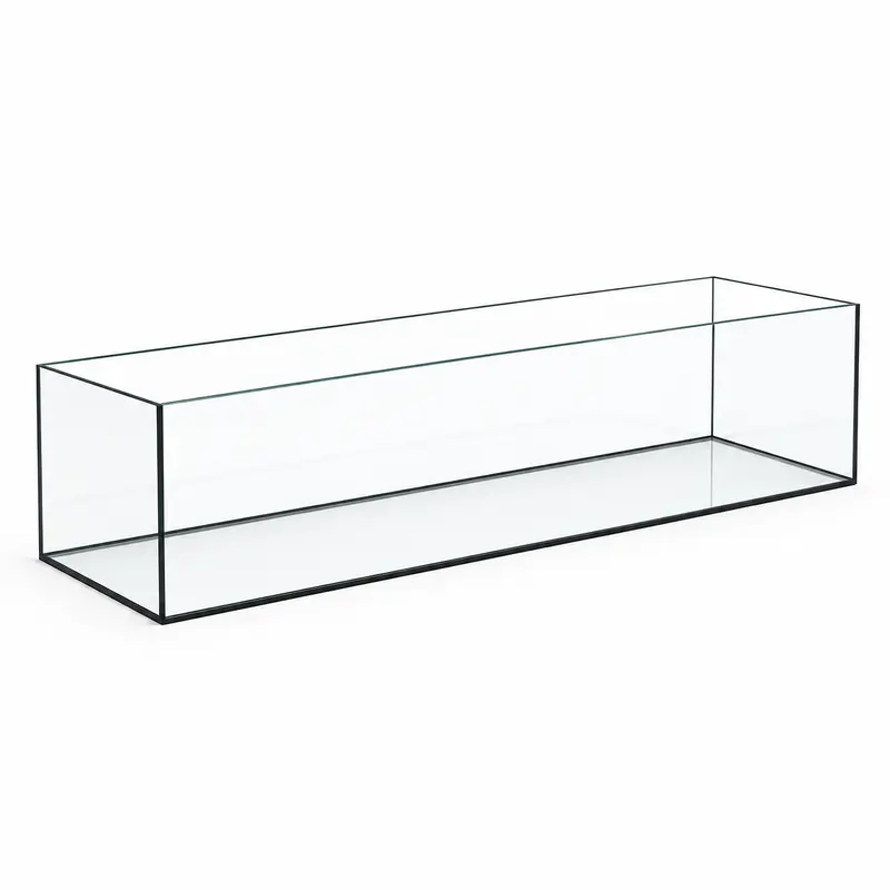 Terra-Natur Aquarium 150x30x30cm / 135 Liter schwarz