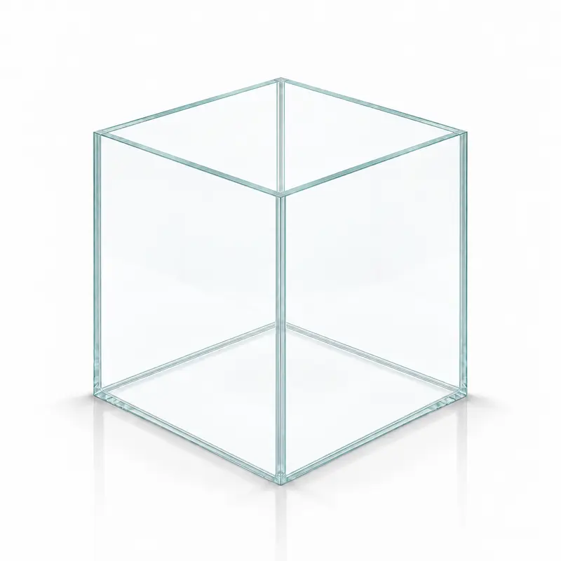 Terra-Natur Aquarium 15x15x15cm Cube 3,3 Liter transparent