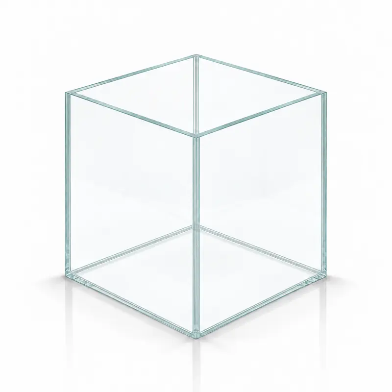 Terra-Natur Aquarium 18x18x18cm Cube 5,8 Liter transparent