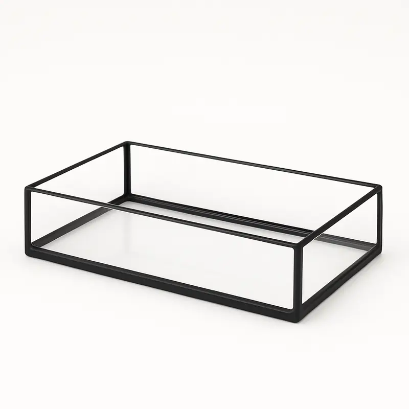 Terra-Natur Aquarium 30x20x12cm / 7,2 Liter schwarz