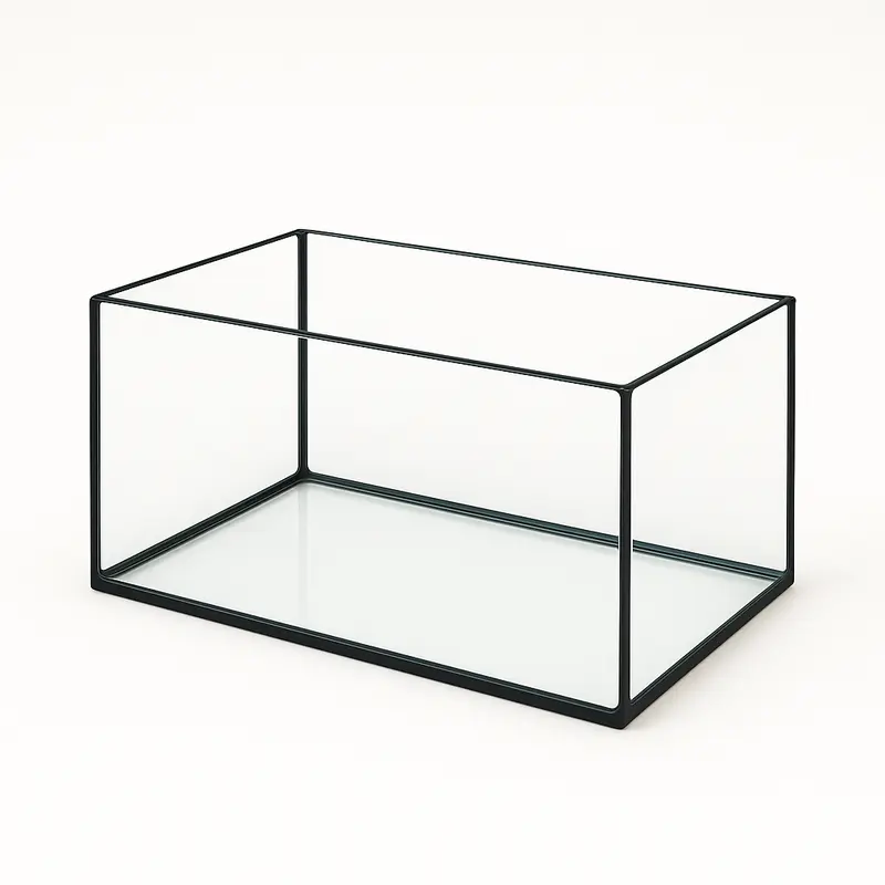 Terra-Natur Aquarium 30x20x15cm / 9 Liter schwarz