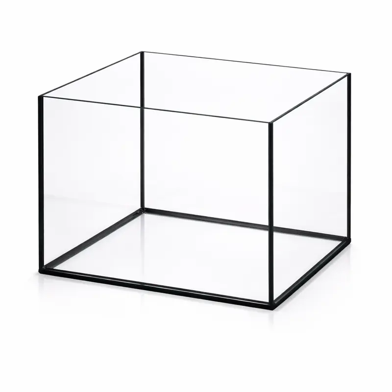 Terra-Natur Aquarium 30x25x25cm 18,7 Liter schwarz