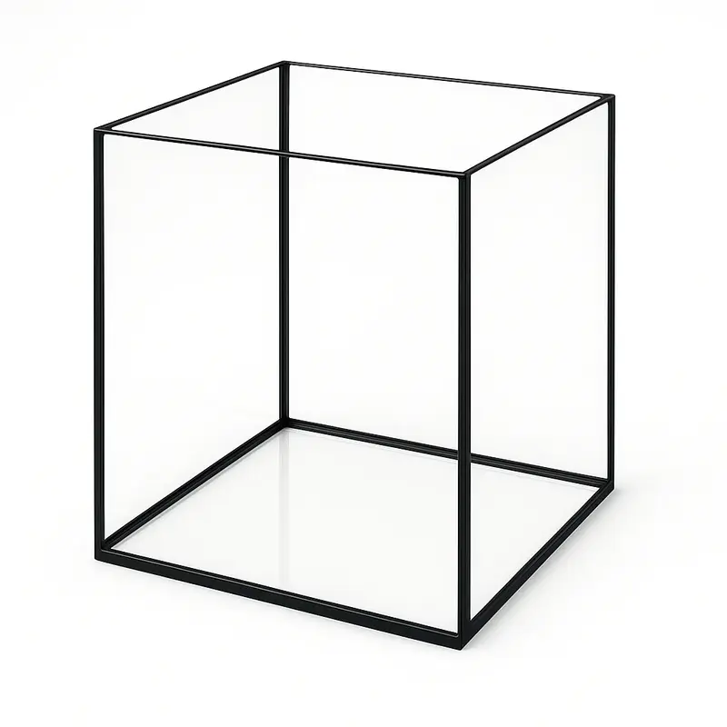 Terra-Natur Aquarium 30x30x30cm Cube 27 Liter schwarz