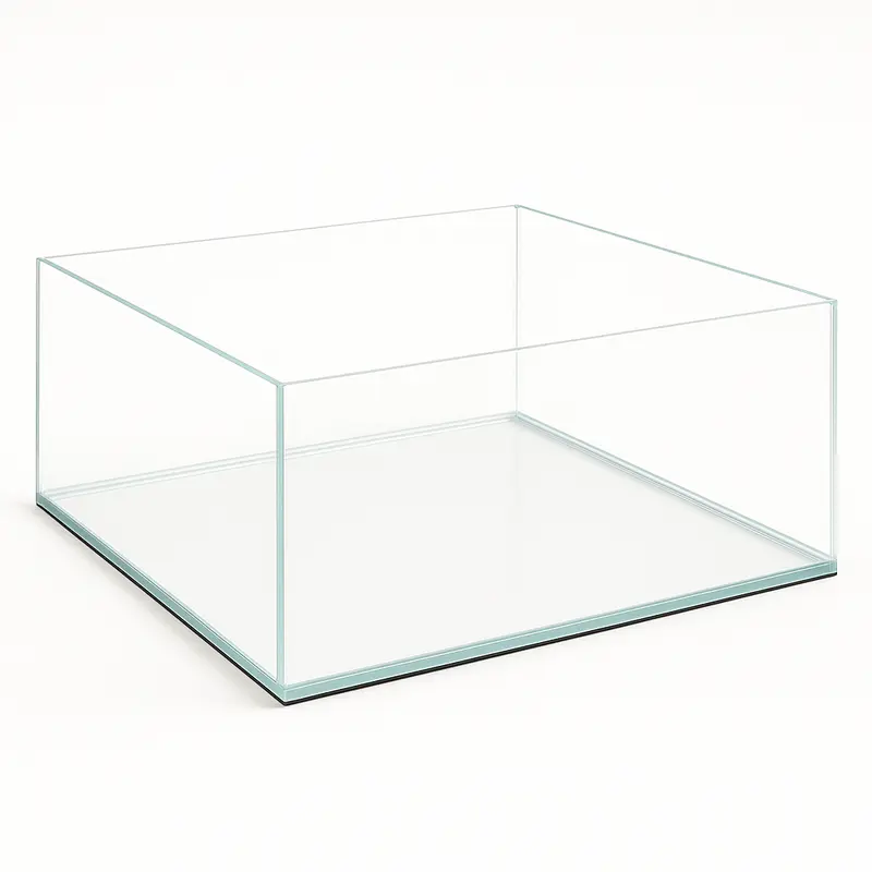 Terra-Natur Aquarium 35x35x20cm Quader 24,5 Liter transparent -Shallow Tank