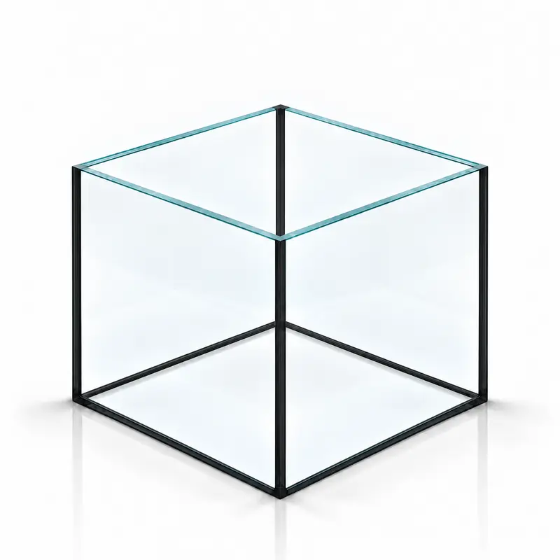Terra-Natur Aquarium 35x35x30cm / 36,75 Liter schwarz