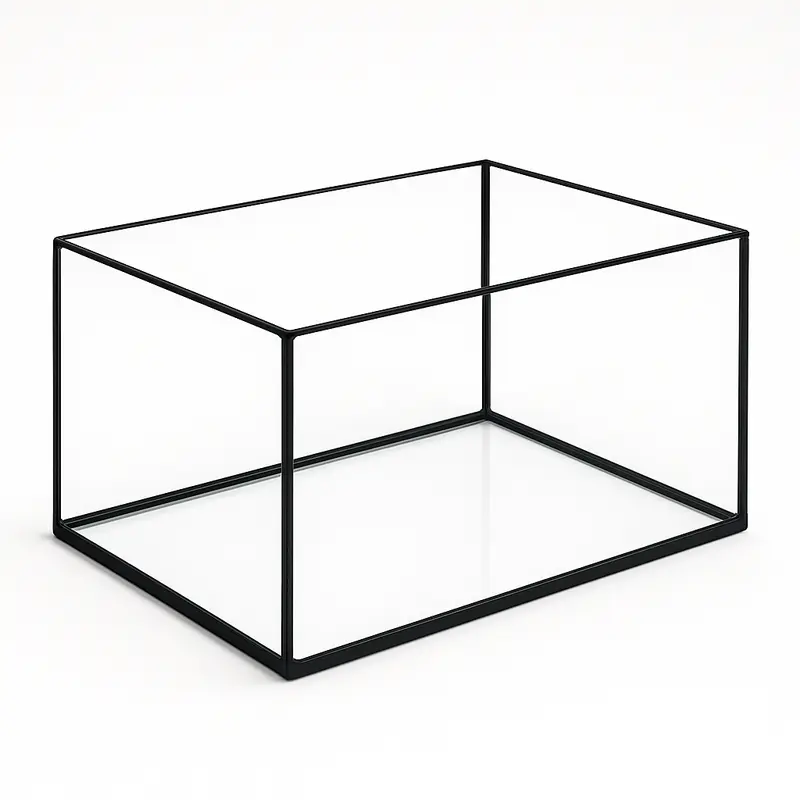 Terra-Natur Aquarium 40x30x20cm / 24 Liter schwarz