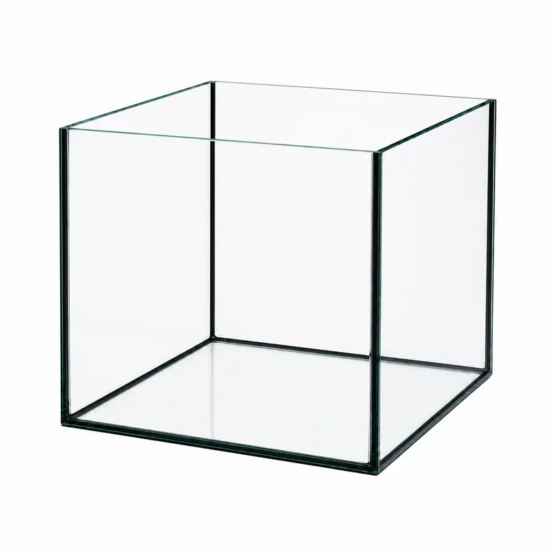 Terra-Natur Aquarium 40x40x35cm Cube 56 Liter schwarz