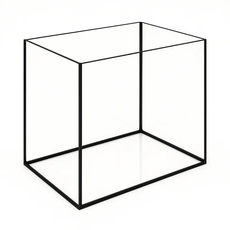 Terra-Natur Aquarium 45x30x35cm / 47,2 Liter schwarz