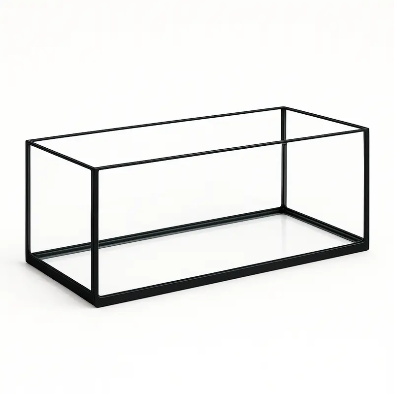 Terra-Natur Aquarium 50x20x20cm / 20 Liter schwarz