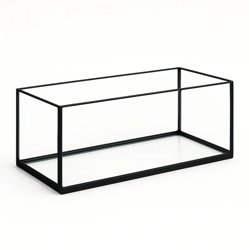 Terra-Natur Aquarium 50x20x25cm / 25 Liter schwarz