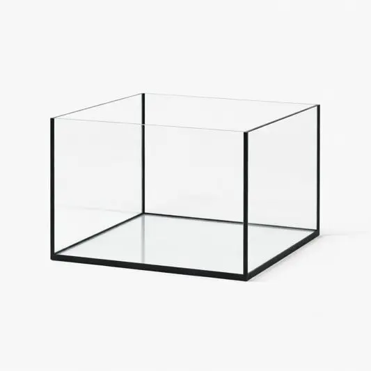 Terra-Natur Aquarium 50x50x40cm Cube 100 Liter schwarz