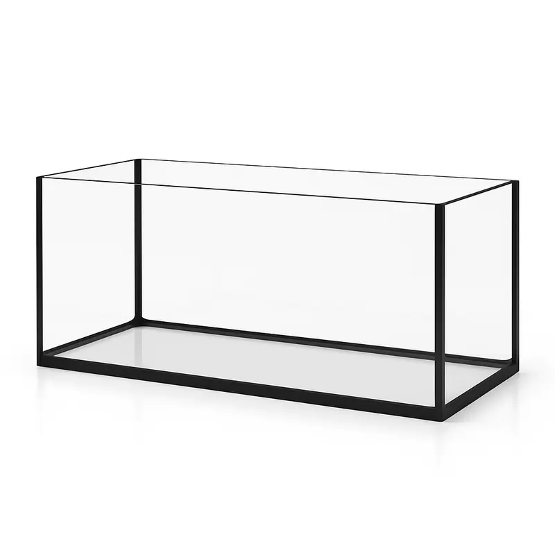 Terra-Natur Aquarium 60x20x25cm / 30 Liter schwarz