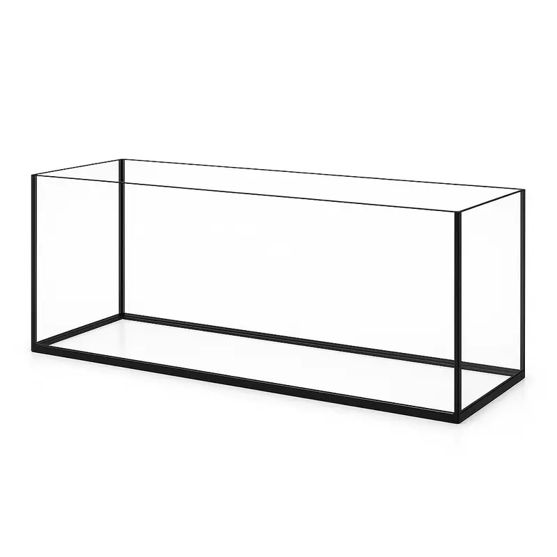 Terra-Natur Aquarium 60x20x30cm / 36 Liter schwarz
