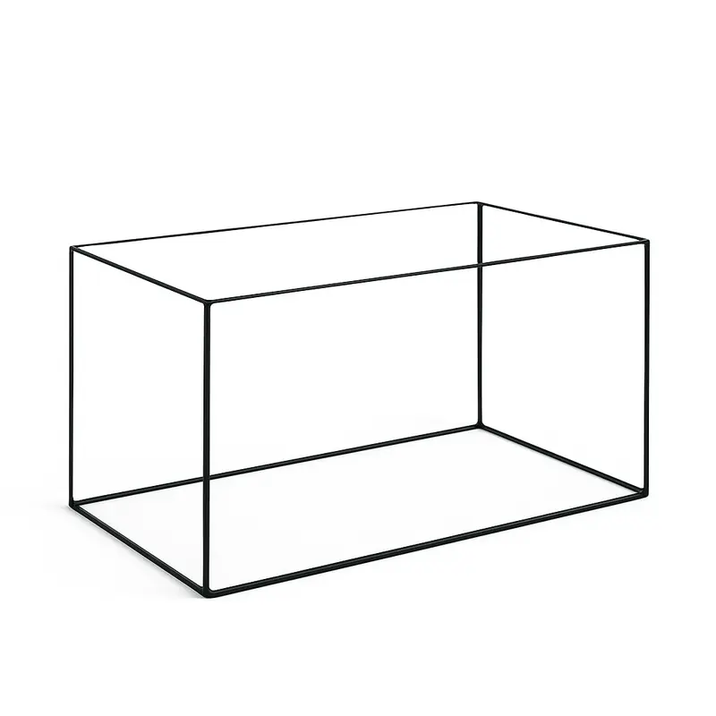 Terra-Natur Aquarium 60x30x30cm / 54 Liter schwarz