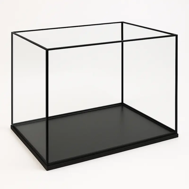 Terra-Natur Aquarium 60x30x40cm / 72 Liter schwarz