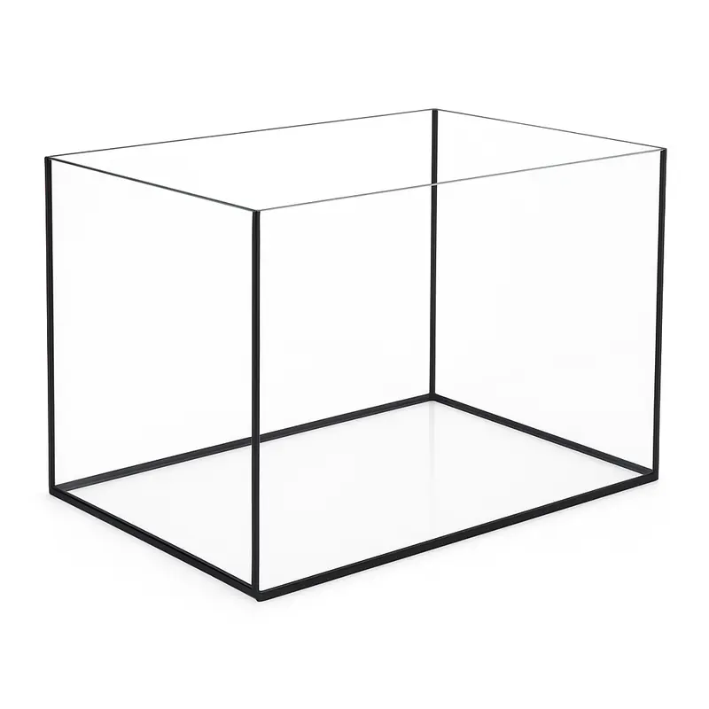 Terra-Natur Aquarium 60x35x35cm / 73,5 Liter schwarz