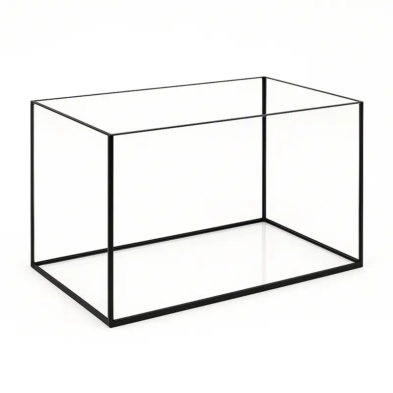 Terra-Natur Aquarium 60x40x30cm / 72 Liter schwarz