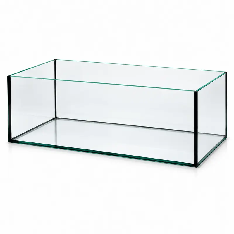 Terra-Natur Aquarium 68x38x25cm für Kallax Regal 64,6 Liter schwarz