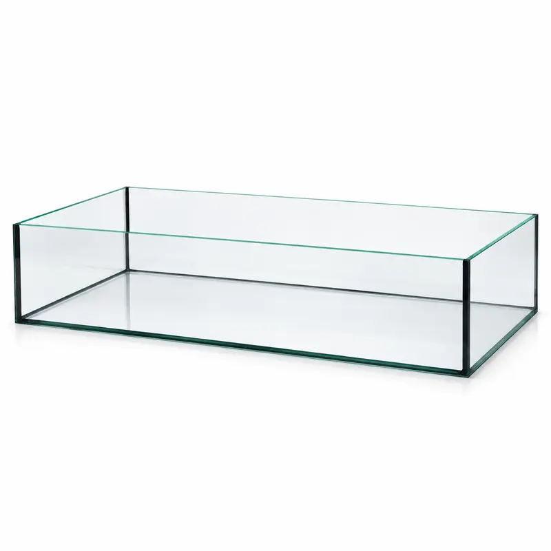 Terra-Natur Aquarium 76x38x15cm für Kallax Regal 43,3 Liter schwarz