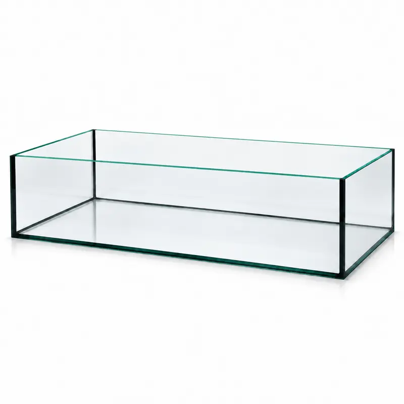 Terra-Natur Aquarium 76x38x20cm für Kallax Regal 57,7 Liter schwarz