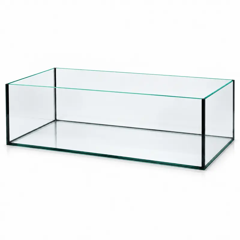 Terra-Natur Aquarium 76x38x22cm für Kallax Regal 63,5 Liter schwarz