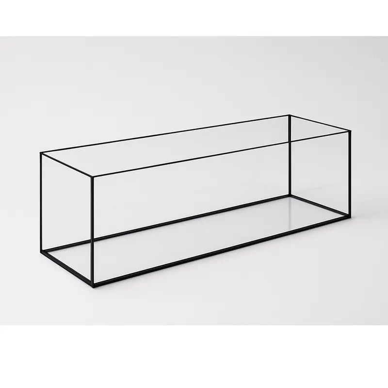 Terra-Natur Aquarium 90x30x30cm / 81 Liter schwarz