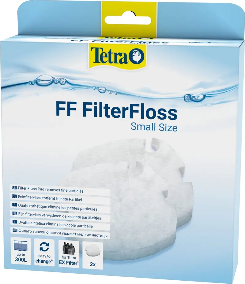 Tetra FF FilterFloss Small 2er-Pack Feinfiltervlies für EX 400 Plus - 1000 Plus