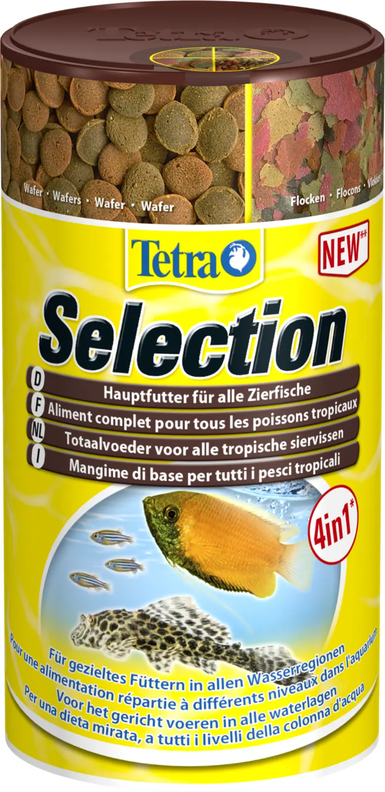 Tetra Selection 250ml - Hauptfutter für alle Zierfische Aquarium Futter 4 in 1