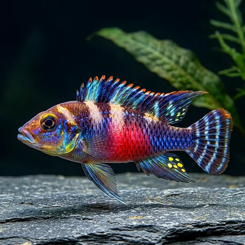 Transvestiten-Buntbarsch – Nanochromis transvestitus (Kongo)