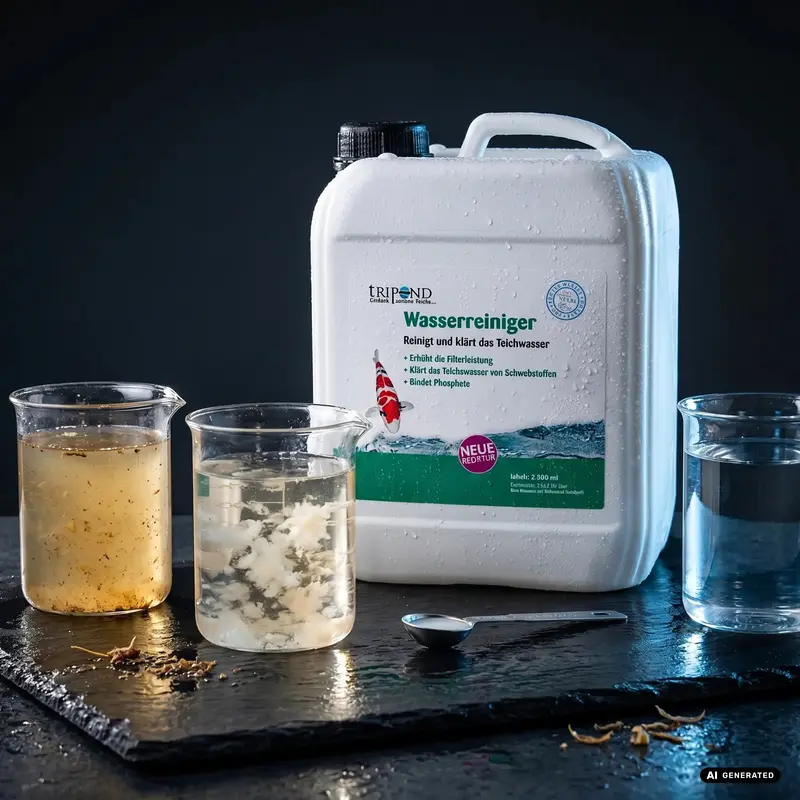 Tripond Wasserreiniger – Schwebstoffe im Teich effektiv entfernen