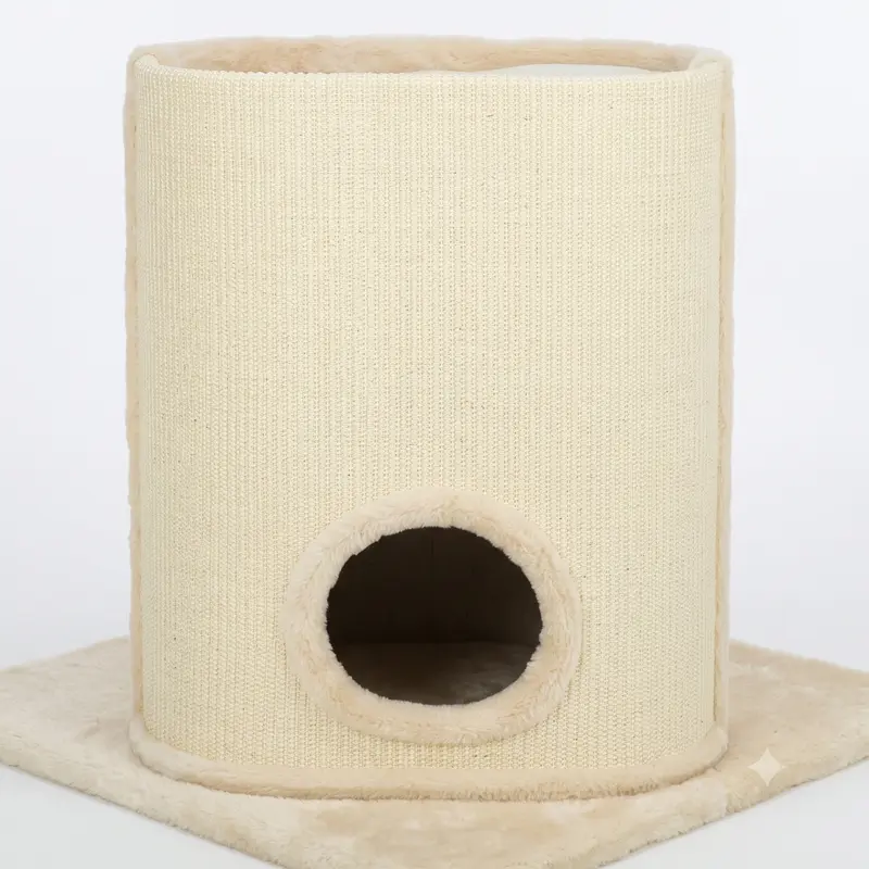 TRIXIE Cat Tower Arina – Luxuriöser Kratzbaum mit Höhle & Sisal für Katzen