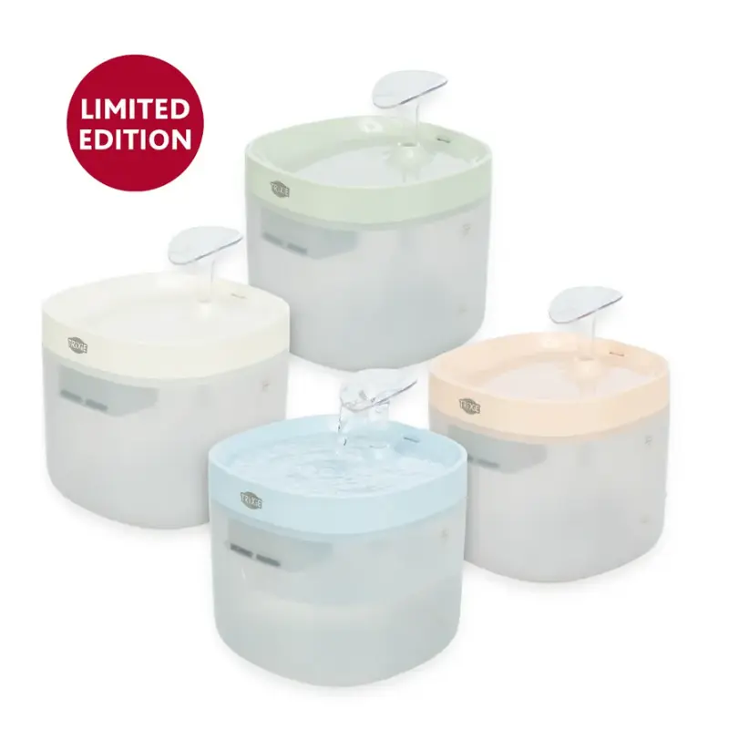 TRIXIE Clear Stream Trinkbrunnen  für Hunde und Katzen– 1,5 L | limitiert