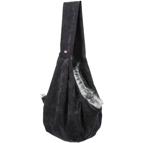 TRIXIE Fronttasche Soft schwarz/grau