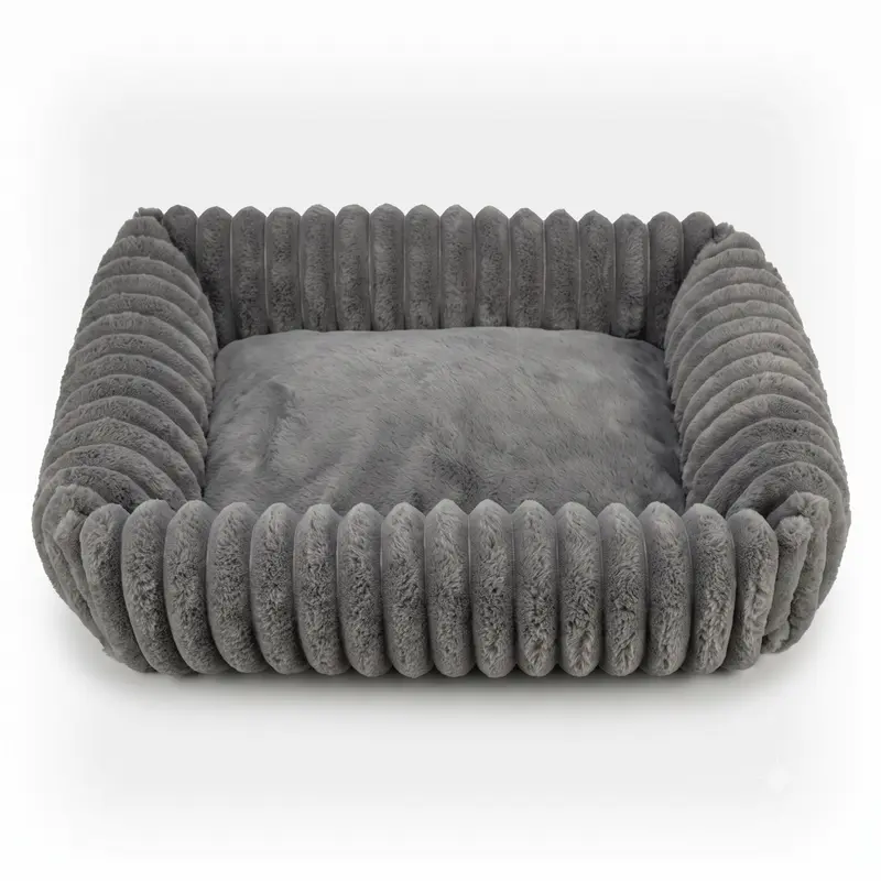 TRIXIE Hundebett Lonni mit Cord Soft Edition – Kuschelig & Robust
