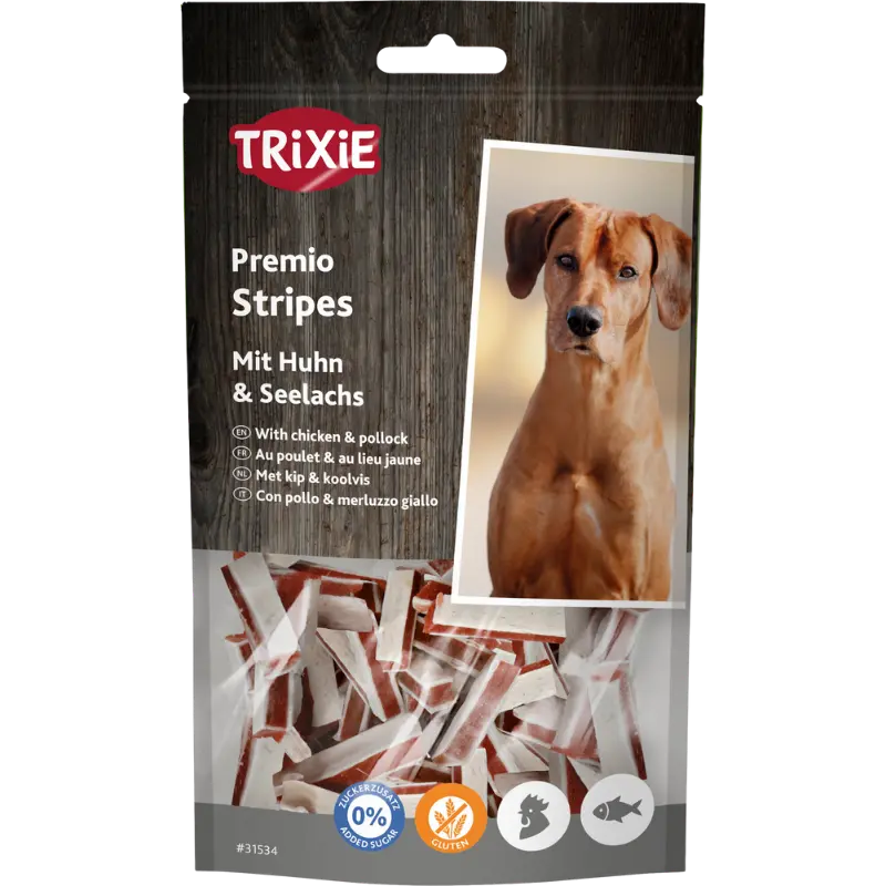 TRIXIE Premio Fish Chicken Stripes 75 g
