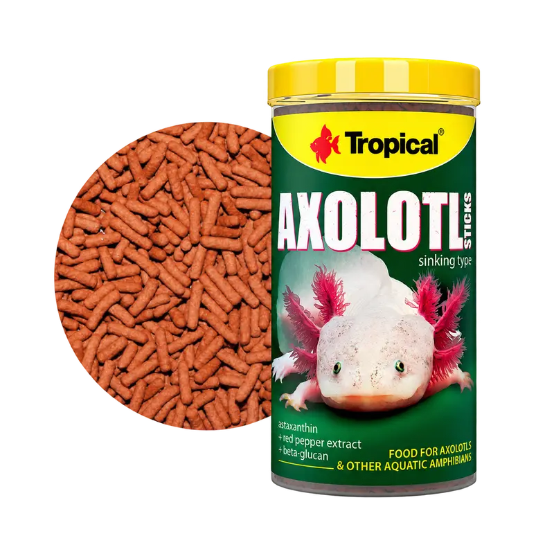 Tropical Axolotl Sticks – sinkendes Spezialfutter für Axolotl