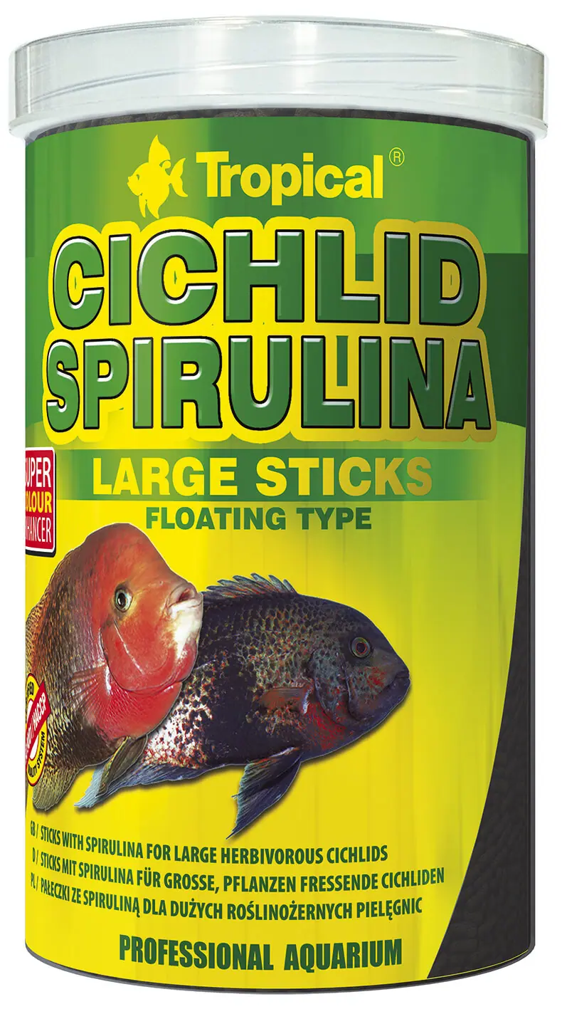 Tropical Cichlid Spirulina Large Sticks 250ml - für große Cichliden Futter